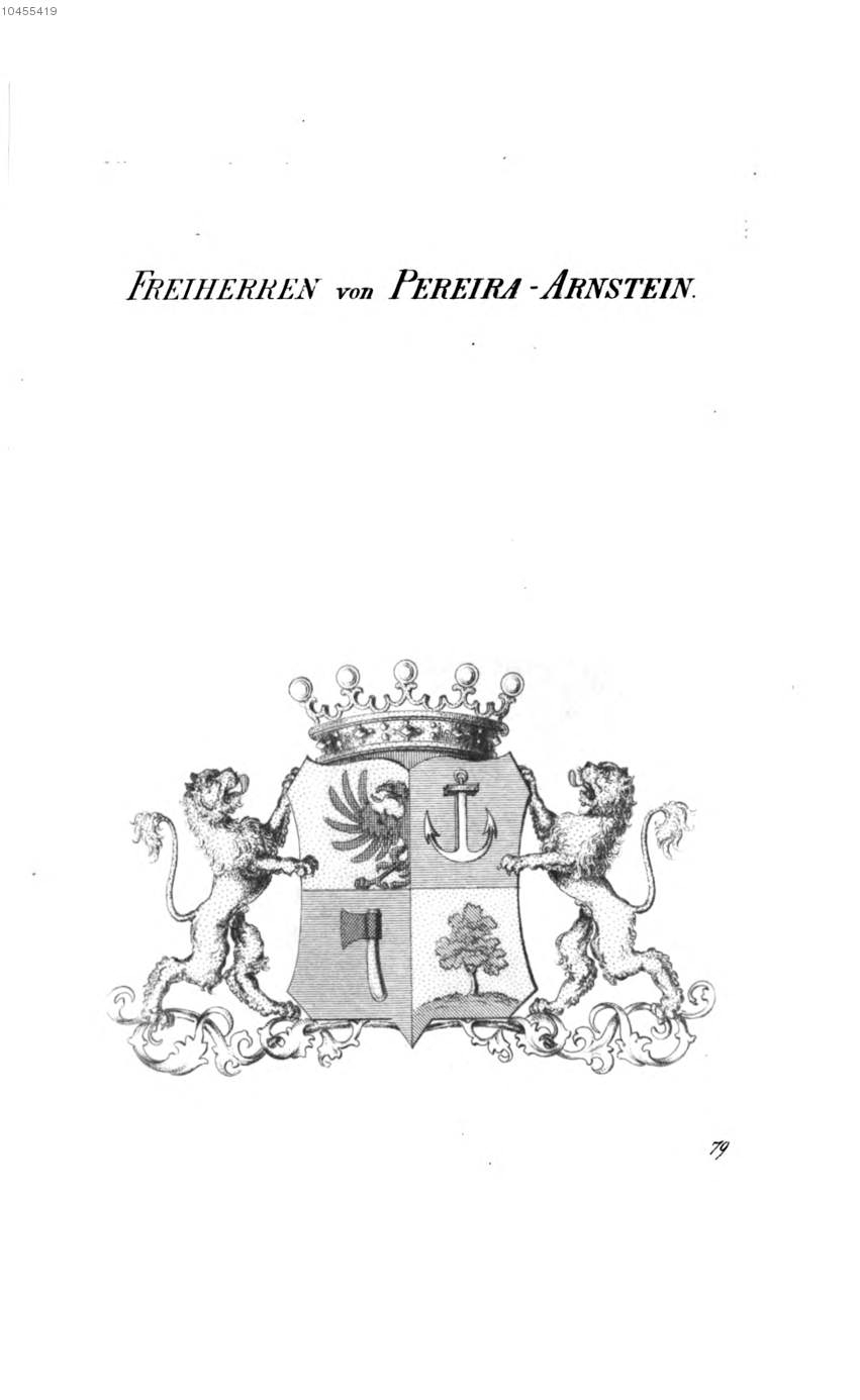 Pereira Arnstein 3 — Tyroff オーストリア君主国紋章集の原図