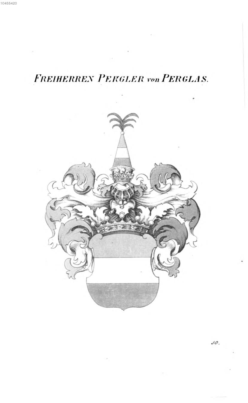 Pergler von Perglas 2 — Tyroff オーストリア君主国紋章集の原図