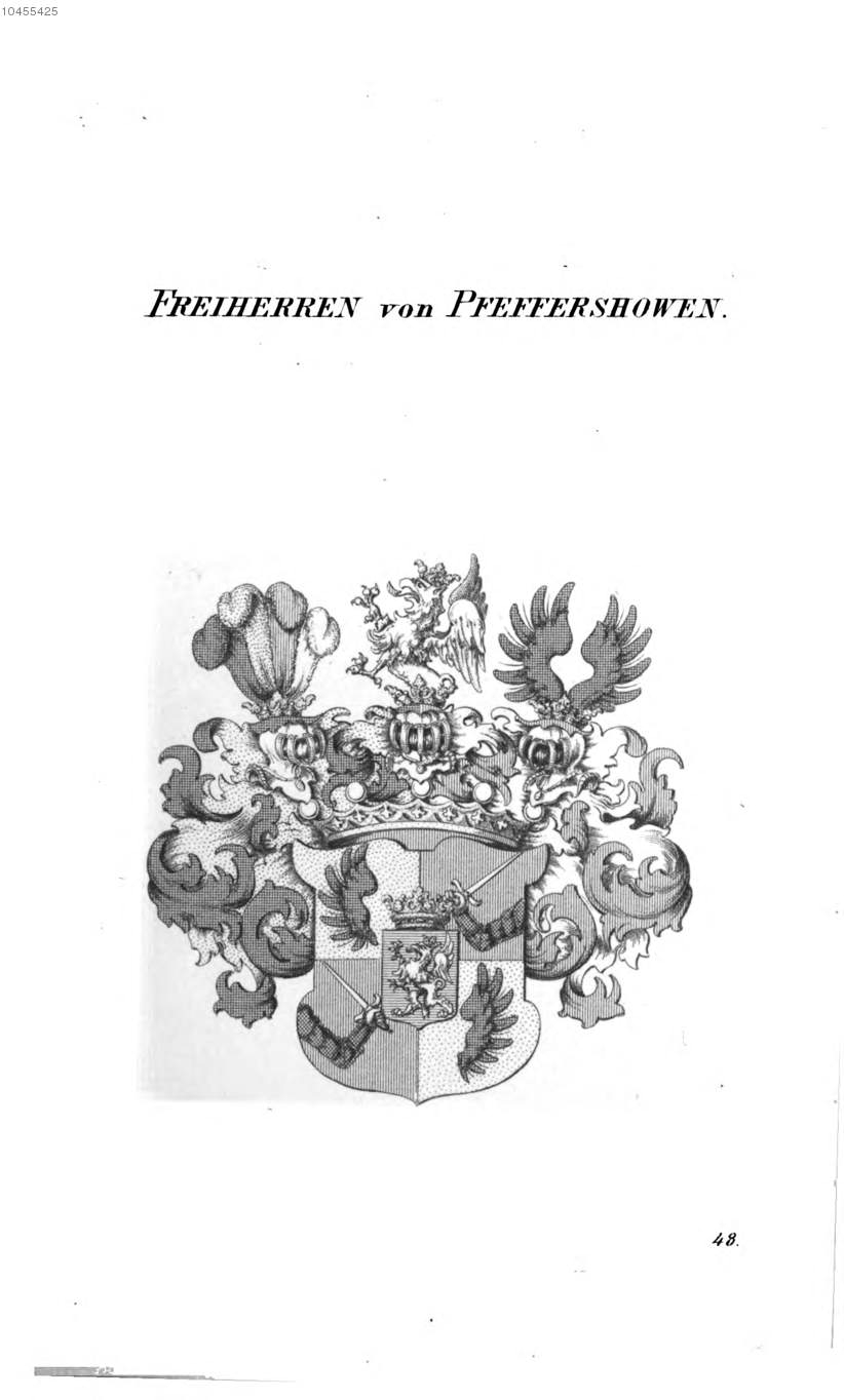 Pfeffershowen — Tyroff オーストリア君主国紋章集の原図
