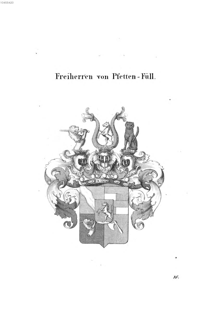 Pfetten Füll — Tyroff オーストリア君主国紋章集の原図
