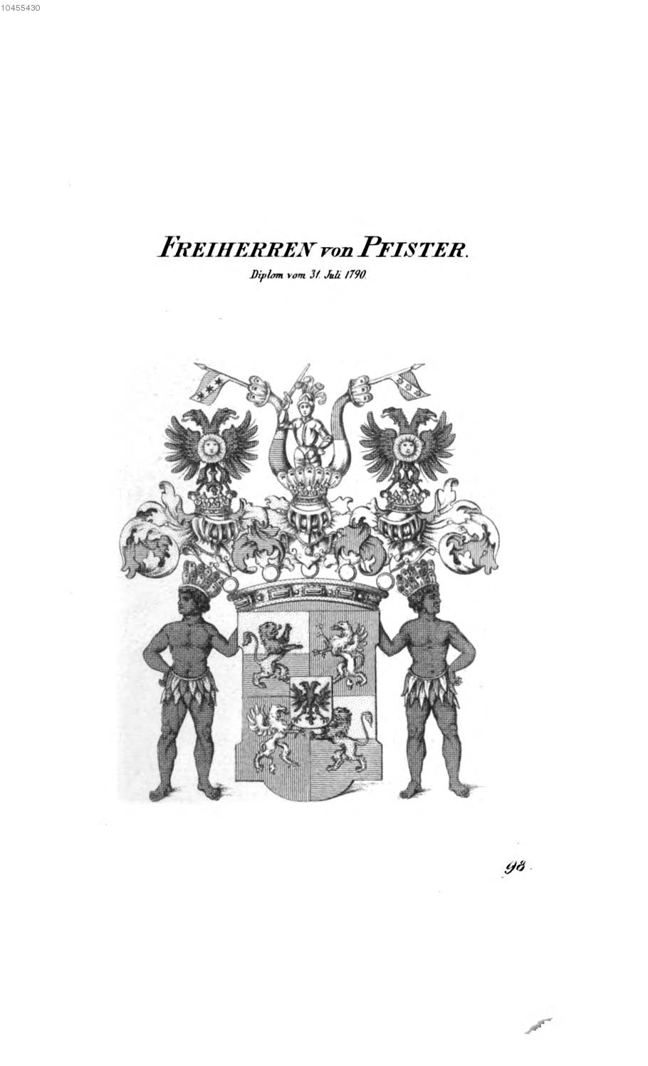 Pfister 2 — Tyroff オーストリア君主国紋章集の原図