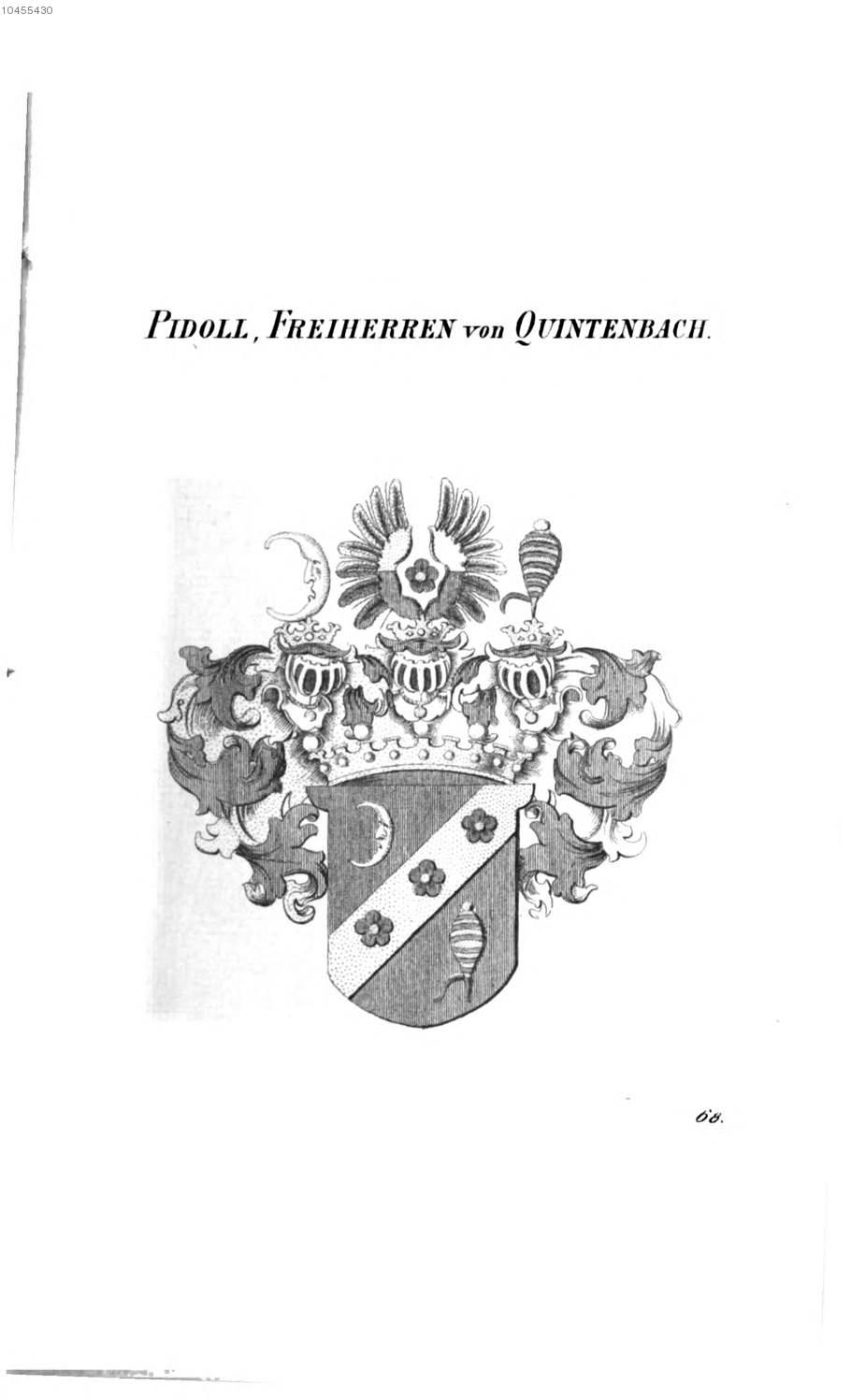Pidoll von Quintenbach 2 — Tyroff オーストリア君主国紋章集の原図