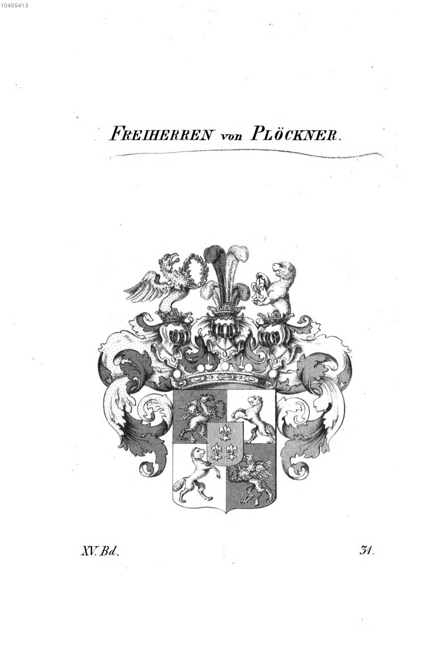 Plöckner — Tyroff オーストリア君主国紋章集の原図