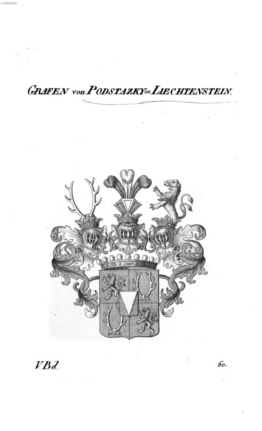 Podstazky Liechtenstein — Tyroff オーストリア君主国紋章集の原図