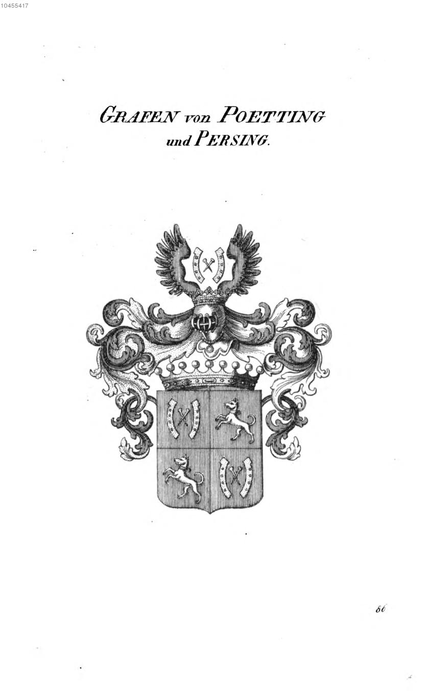 Poetting und Persing, Pötting und Persing — Tyroff オーストリア君主国紋章集の原図