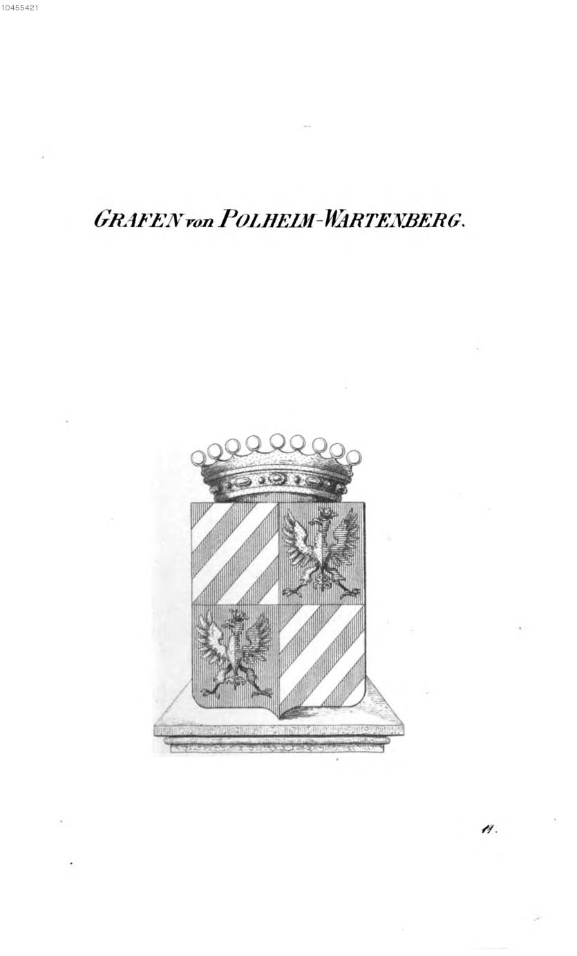 Polheim Wartenberg — Tyroff オーストリア君主国紋章集の原図