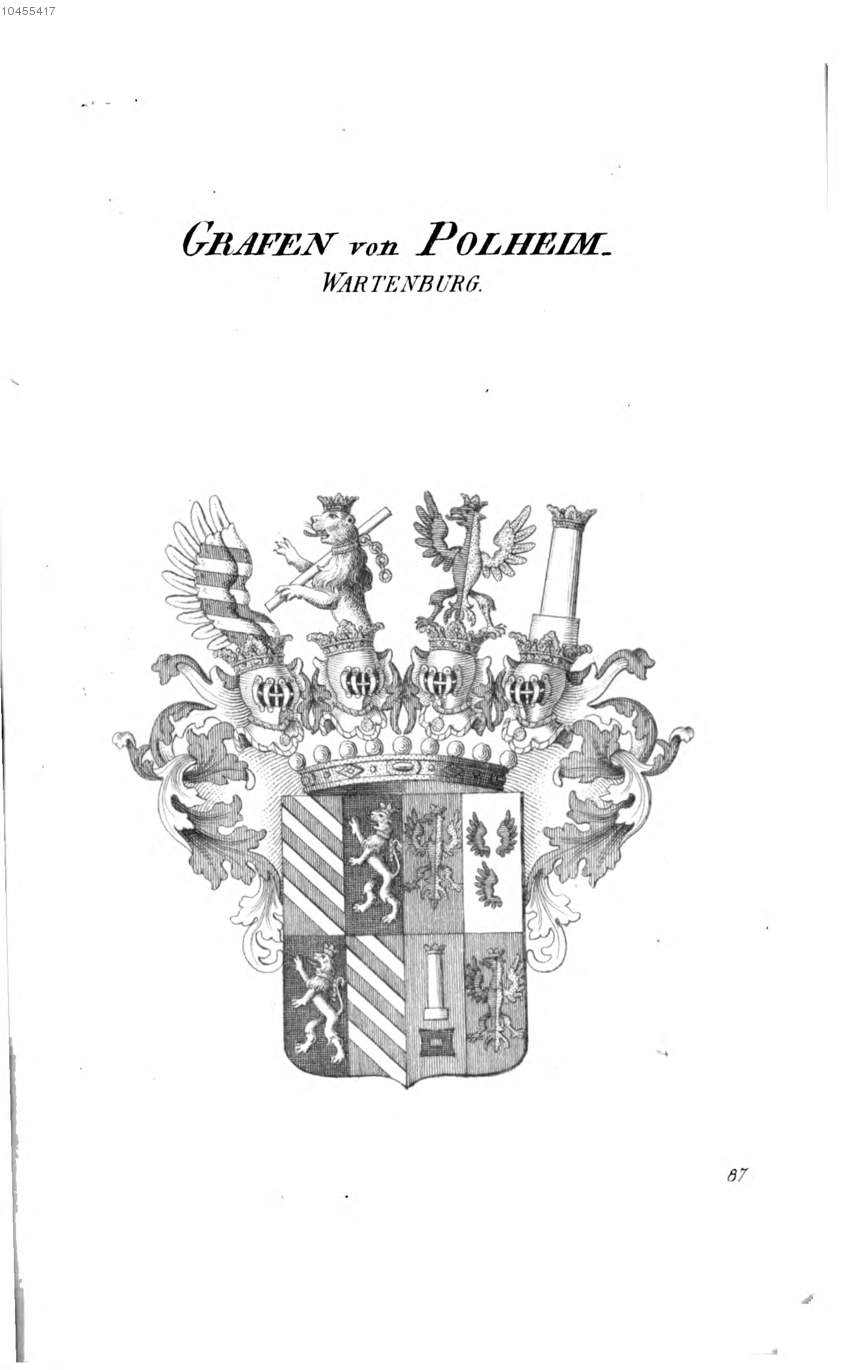 Polheim Wartenburg — Tyroff オーストリア君主国紋章集の原図