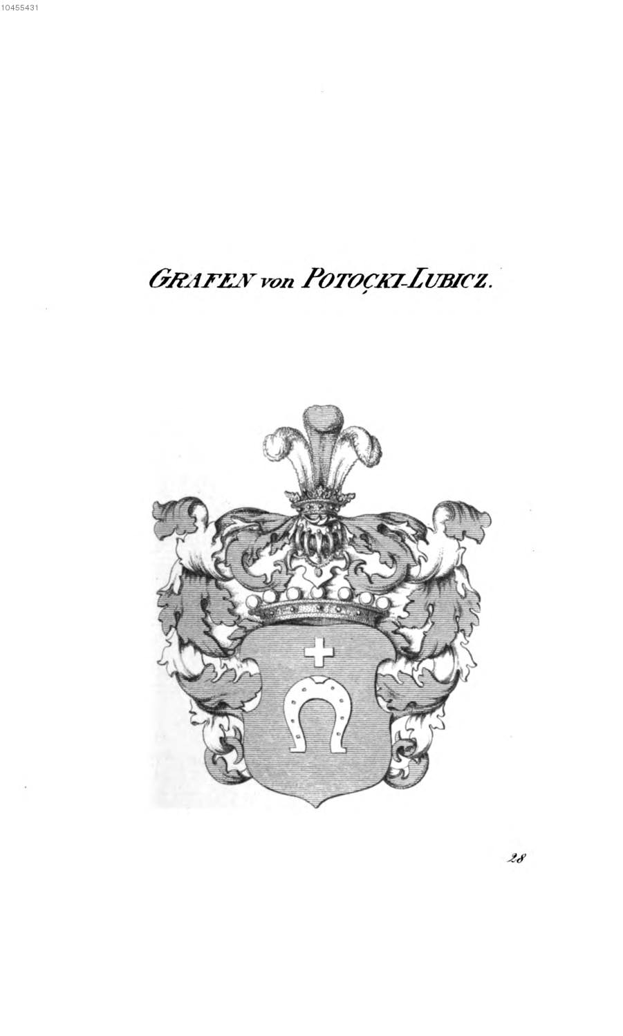 Potocki Lubicz — Tyroff オーストリア君主国紋章集の原図
