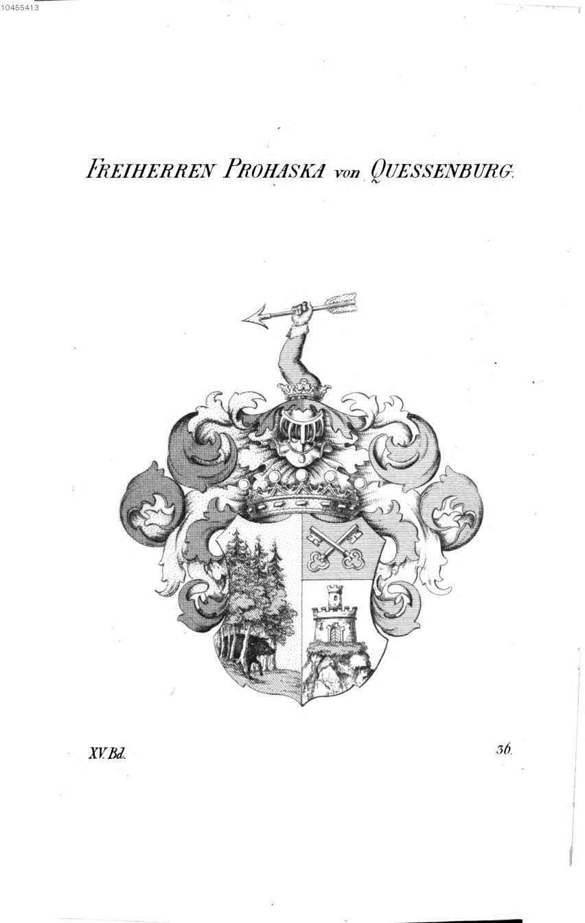 Prohaska von Quessenburg — Tyroff オーストリア君主国紋章集の原図