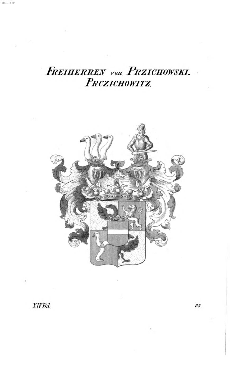 Przichowski Prczichowitz — Tyroff オーストリア君主国紋章集の原図