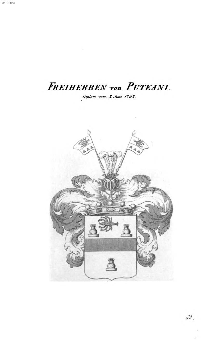 Puteani 3 — Tyroff オーストリア君主国紋章集の原図
