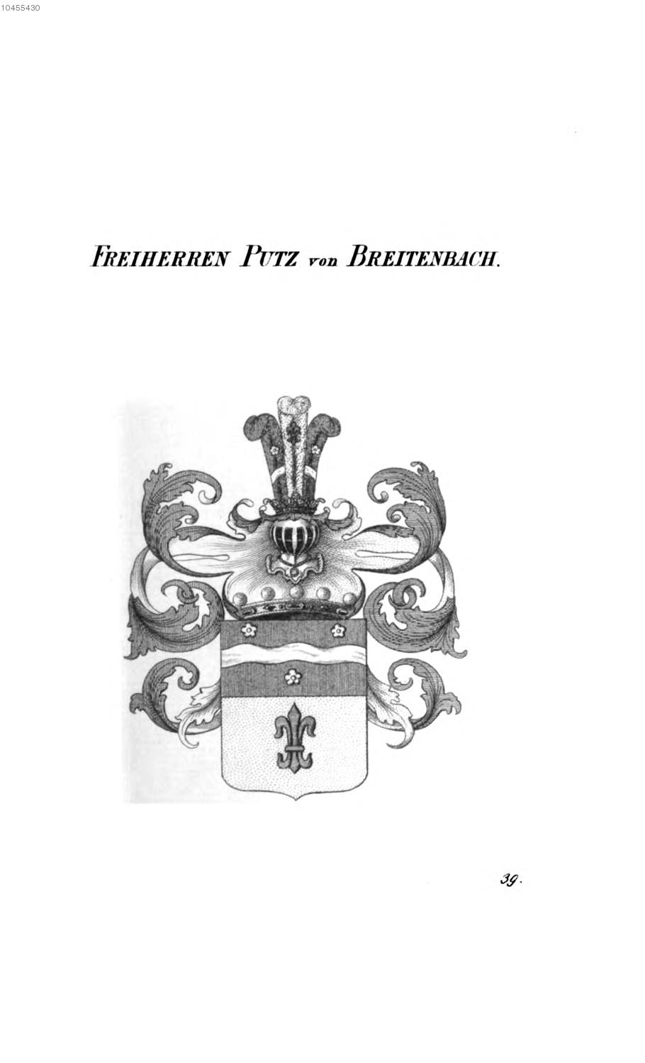 Putz von Breitenbach 2 — Tyroff オーストリア君主国紋章集の原図