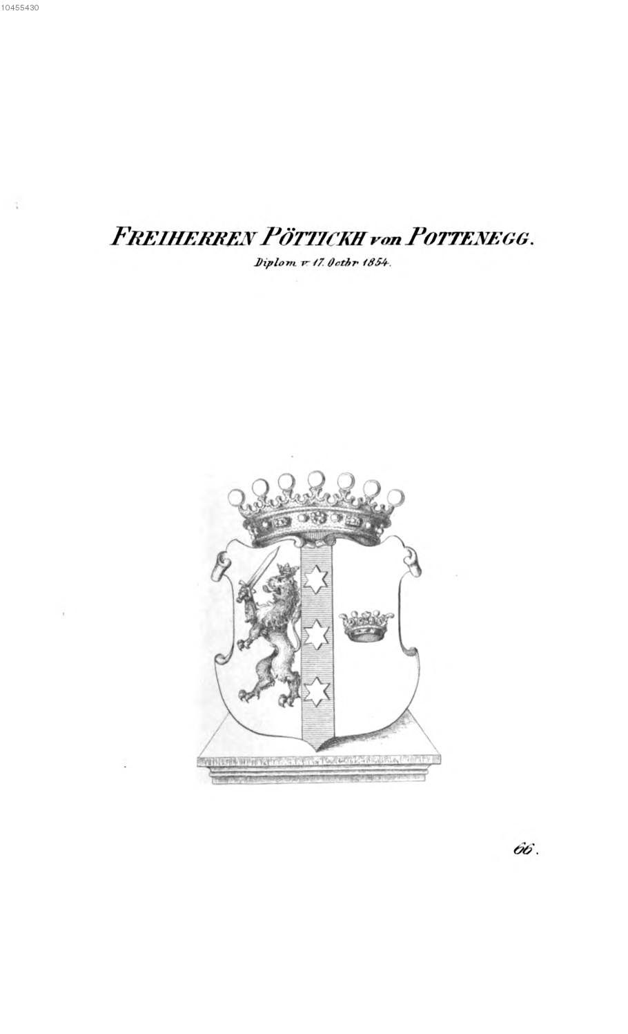 Pöttickh von Pottenegg 2 — Tyroff オーストリア君主国紋章集の原図