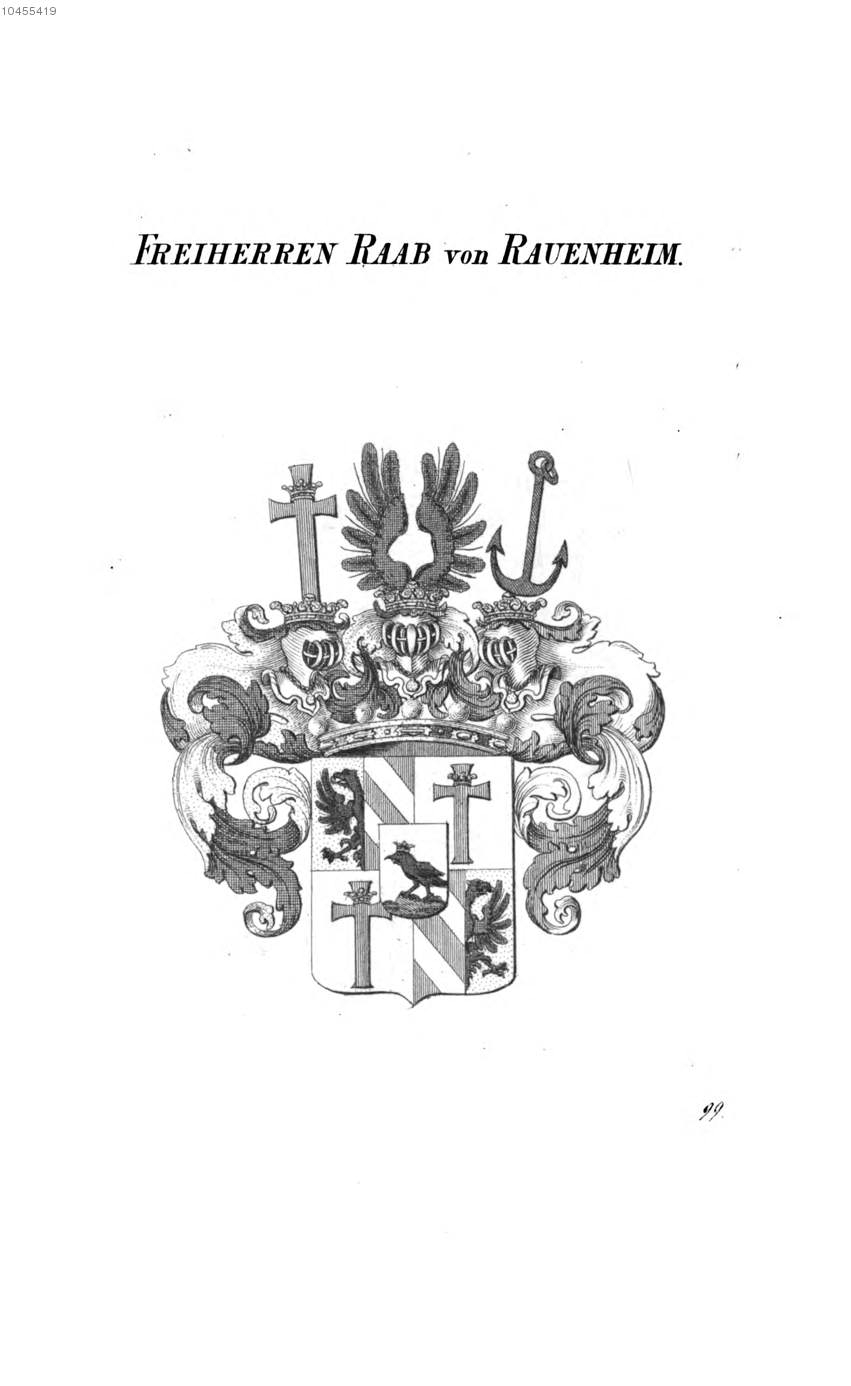 Raab von Rauenheim 2 — Tyroff オーストリア君主国紋章集の原図