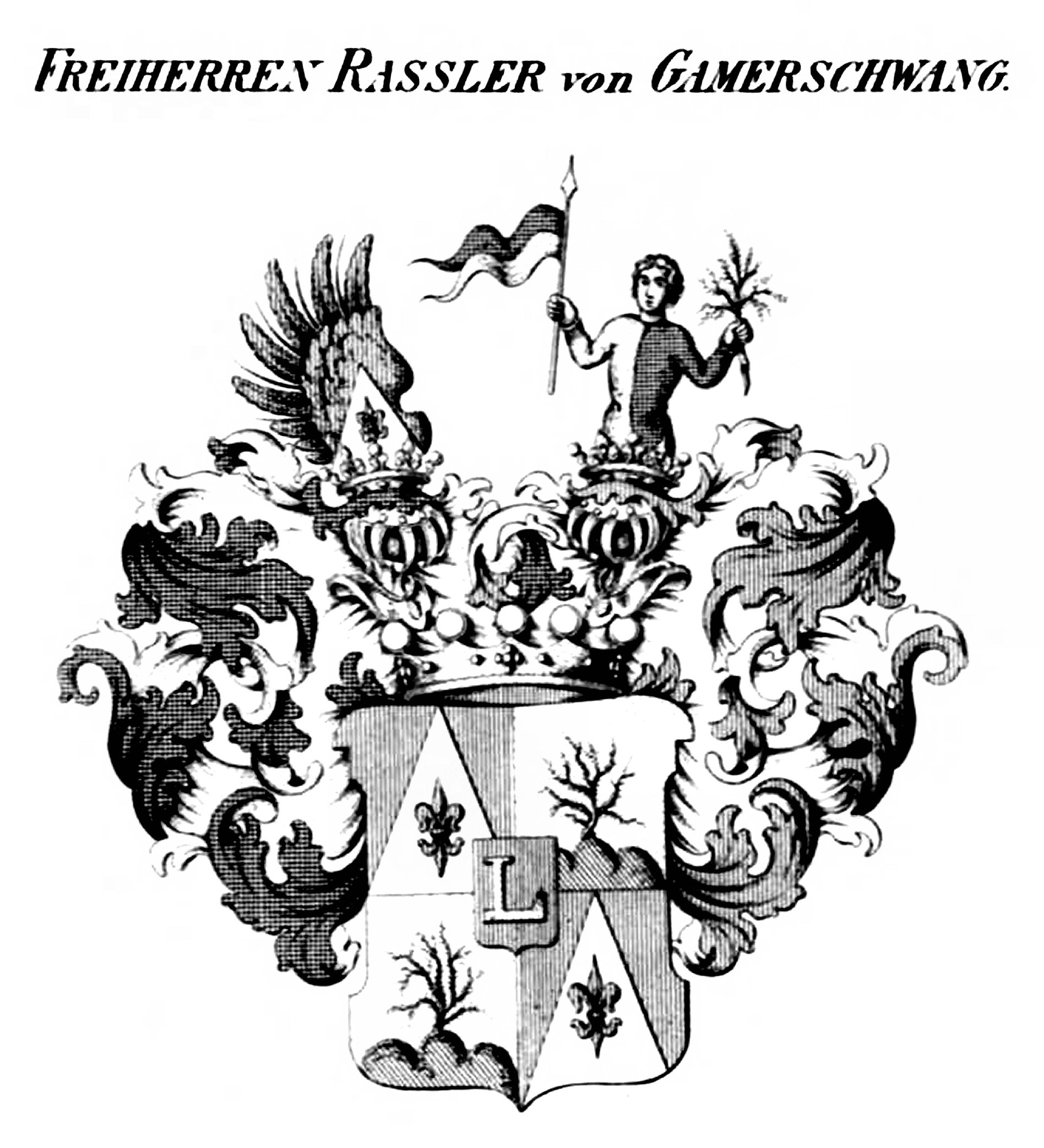 Rassler von Gamerschwang — Tyroff オーストリア君主国紋章集の原図
