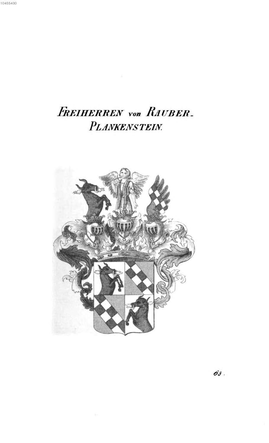 Rauber Plankenstein 2 — Tyroff オーストリア君主国紋章集の原図