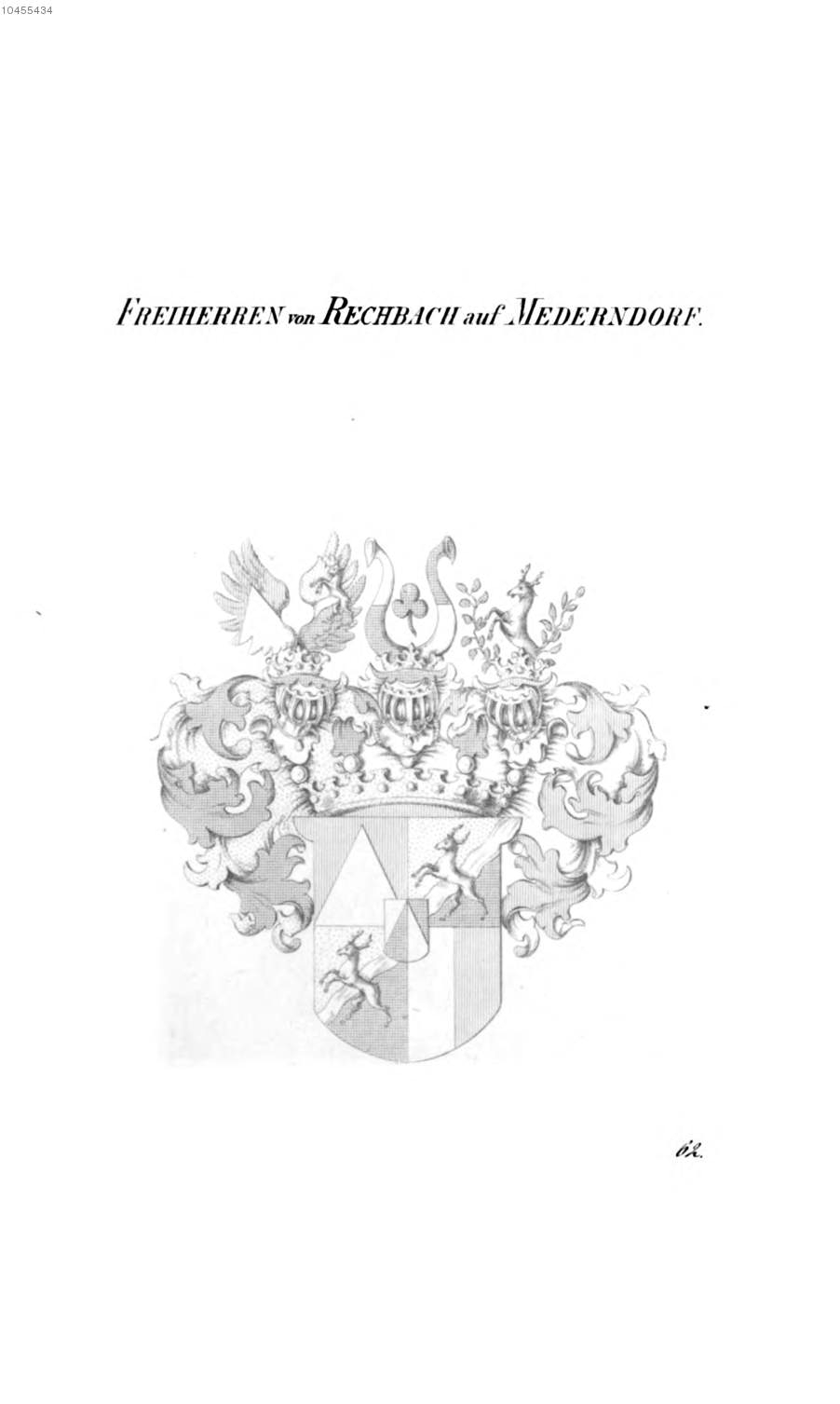 Rechbach Auf Mederndorf — Tyroff オーストリア君主国紋章集の原図