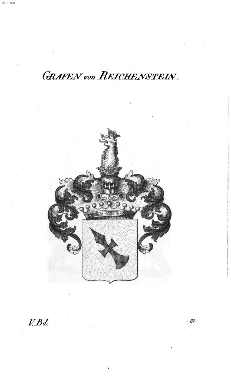 Reichenstein — Tyroff オーストリア君主国紋章集の原図