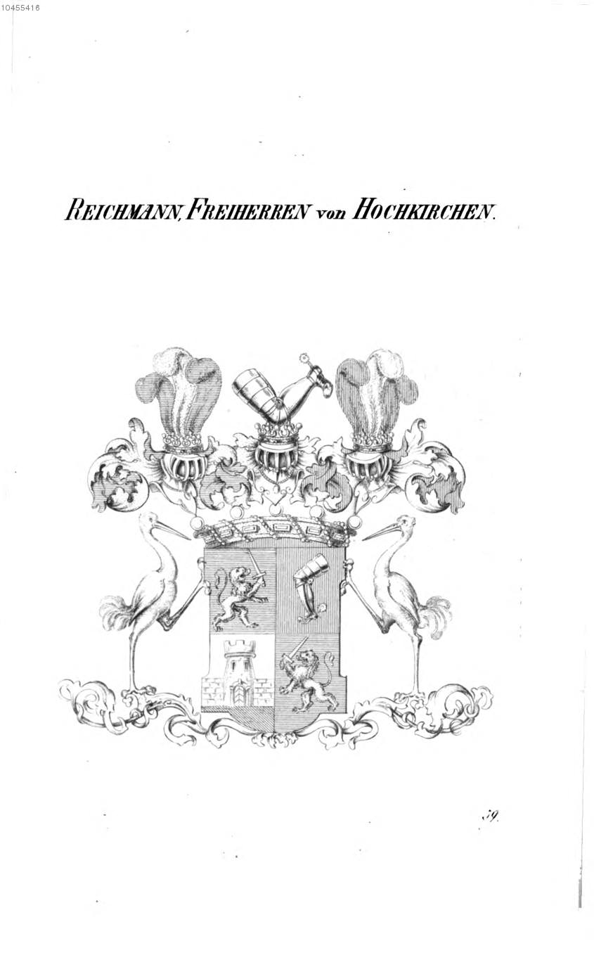 Reichmann von Hochkirchen 2 — Tyroff オーストリア君主国紋章集の原図