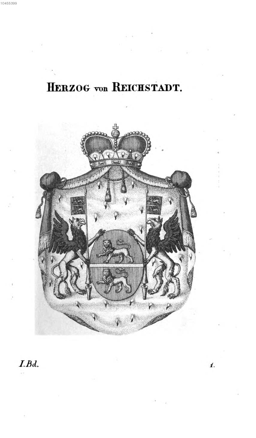 Reichstadt Herzog — Tyroff オーストリア君主国紋章集の原図