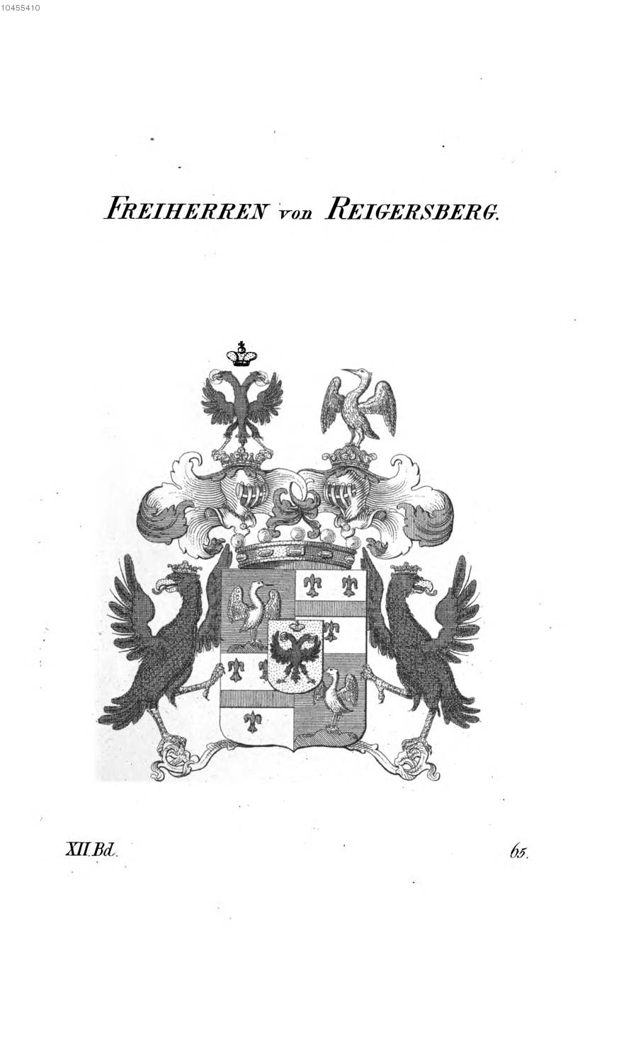 Reigersberg 2 — Tyroff オーストリア君主国紋章集の原図