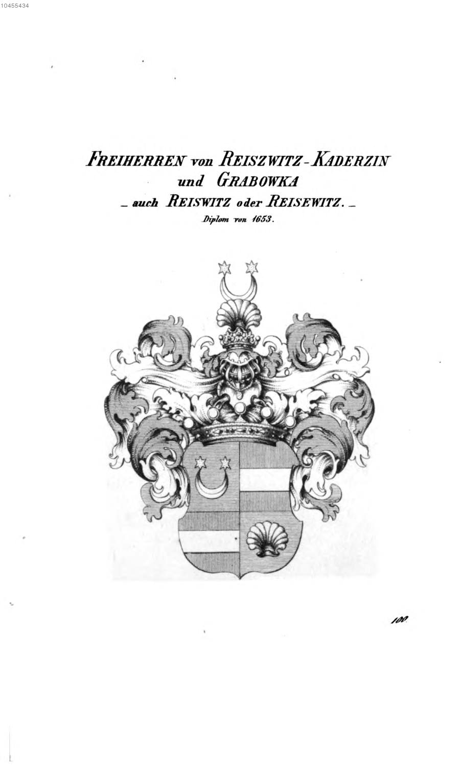 Reiszwitz Kaderzin und Grabowka 2 — Tyroff オーストリア君主国紋章集の原図