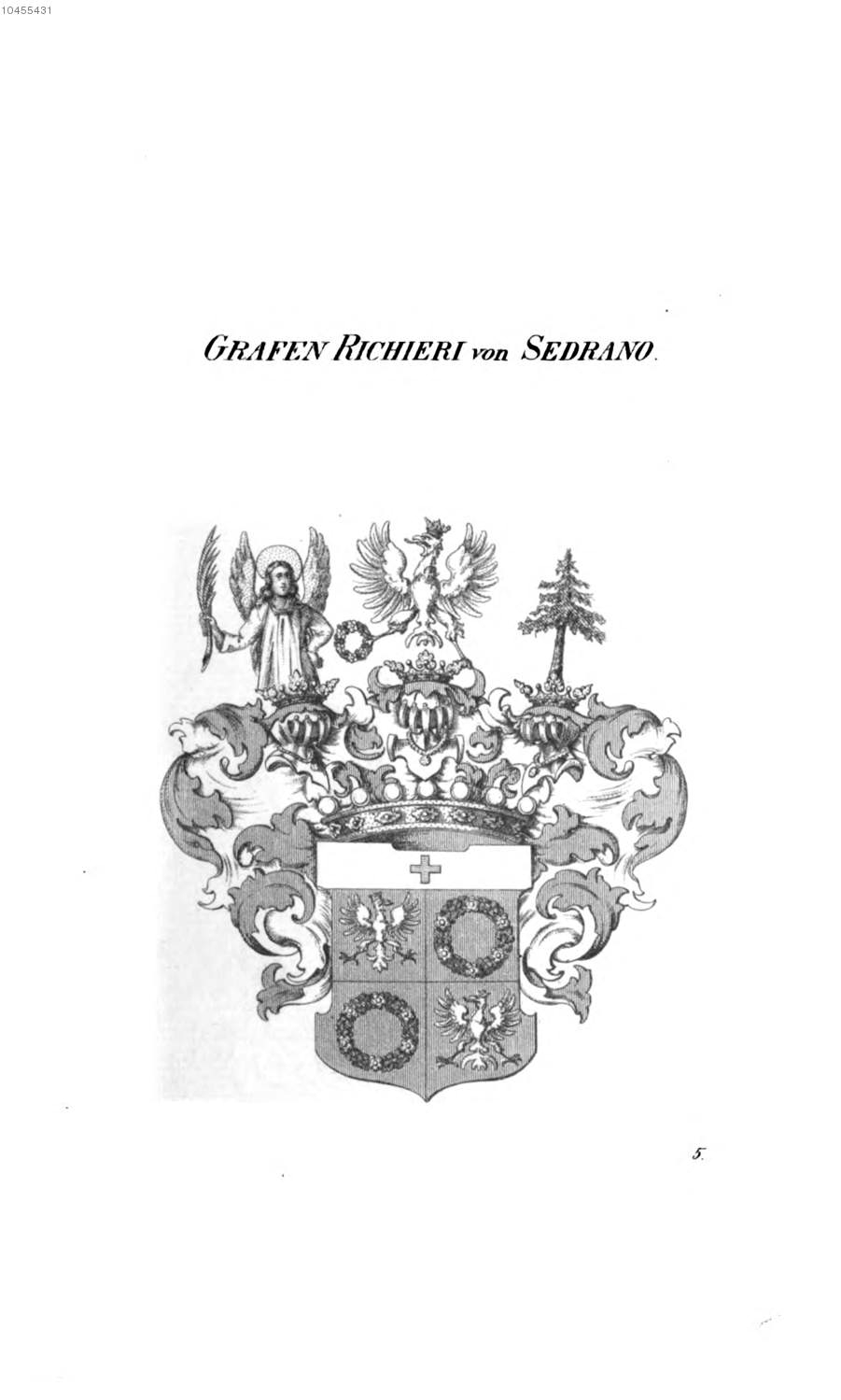 Richieri von Sedrano — Tyroff オーストリア君主国紋章集の原図