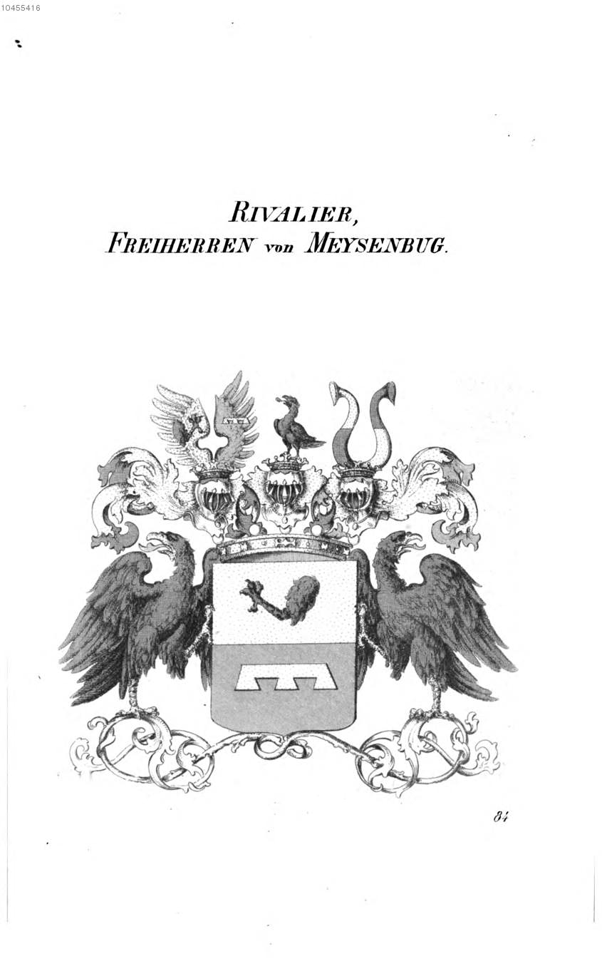 Rivalier von Meysenbug 3 — Tyroff オーストリア君主国紋章集の原図