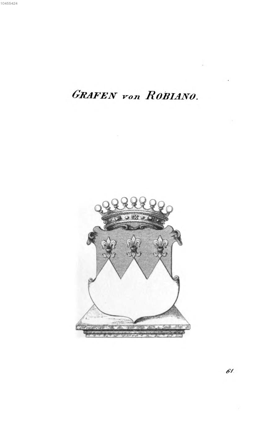 Robiano — Tyroff オーストリア君主国紋章集の原図