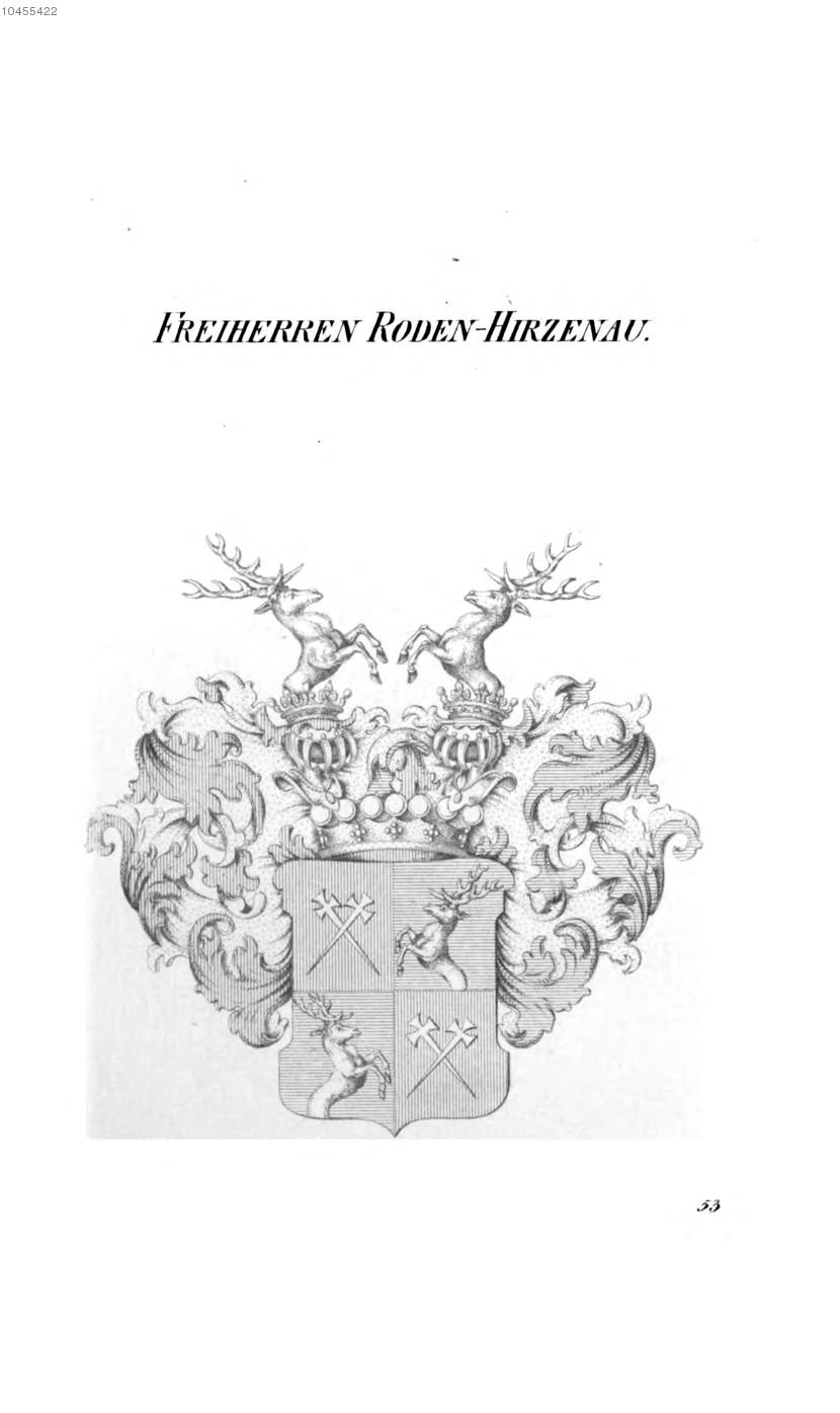 Roden Hirzenau 2 — Tyroff オーストリア君主国紋章集の原図