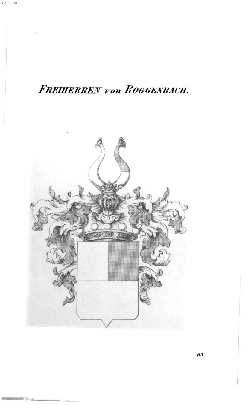 Roggenbach — Tyroff オーストリア君主国紋章集の原図