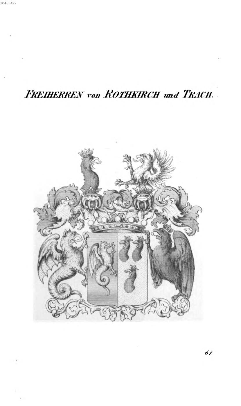 Rothkirch und Trach — Tyroff オーストリア君主国紋章集の原図