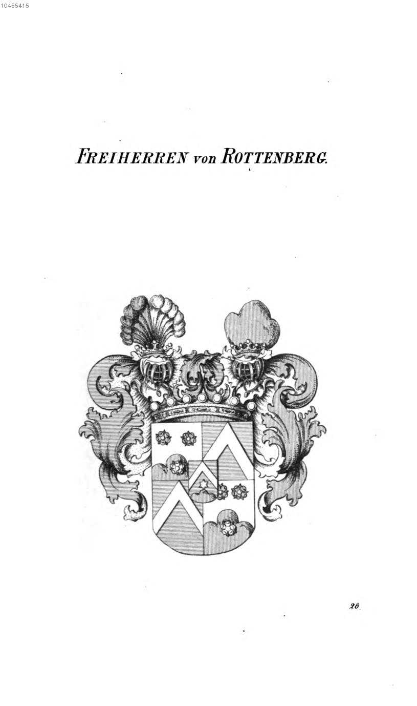 Rottenberg 2 — Tyroff オーストリア君主国紋章集の原図