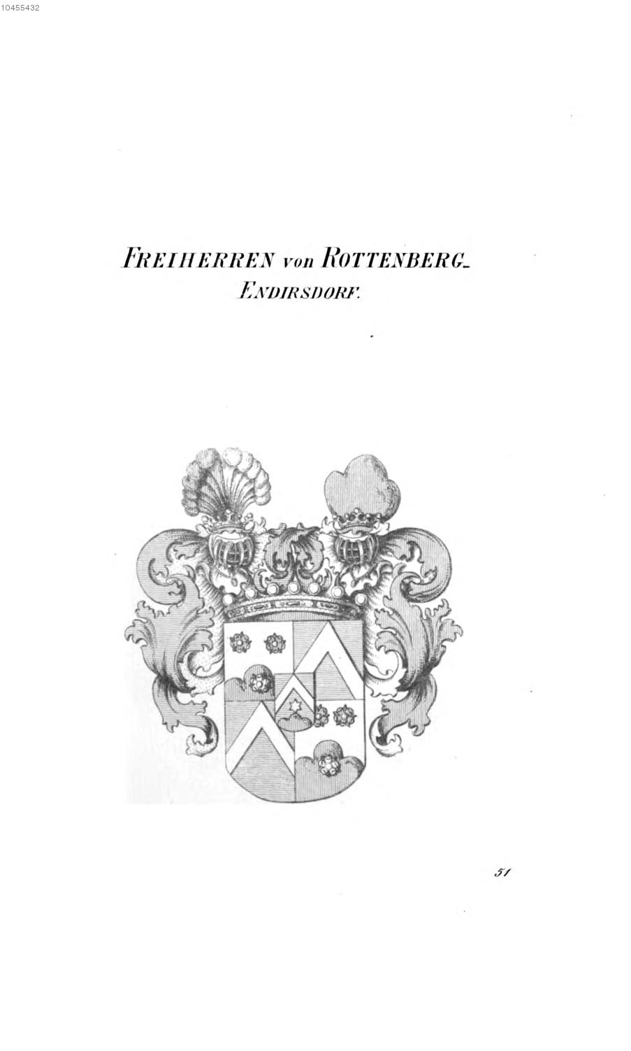 Rottenberg Endirsdorf 2 — Tyroff オーストリア君主国紋章集の原図