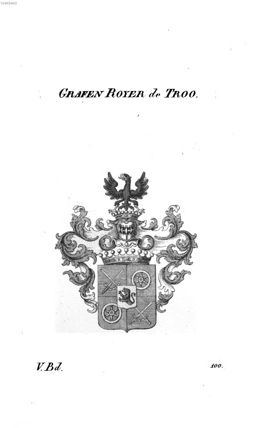 Royer de Troo — Tyroff オーストリア君主国紋章集の原図