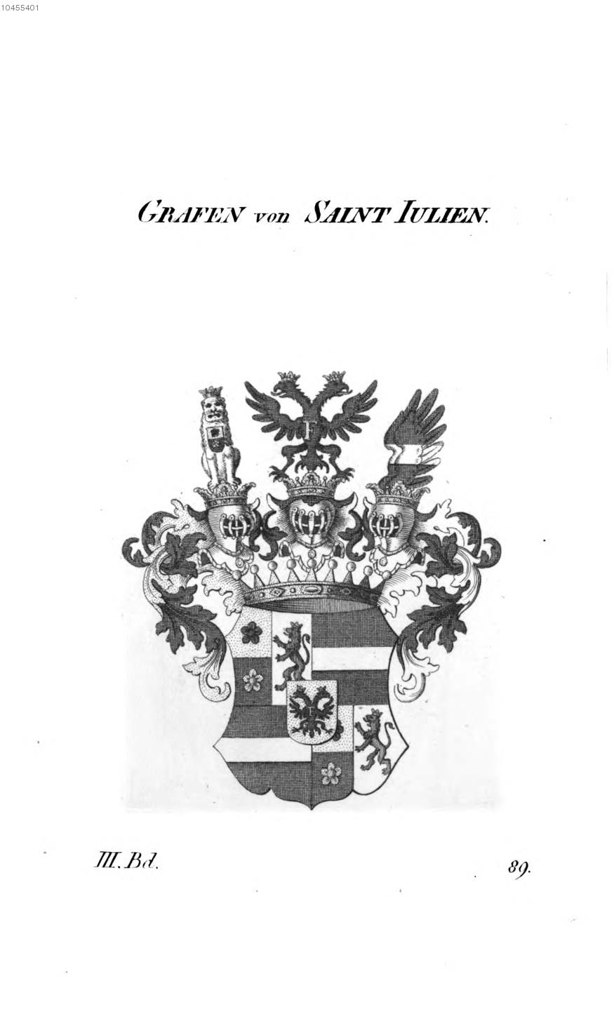 Saint Iulien Saint Julien — Tyroff オーストリア君主国紋章集の原図