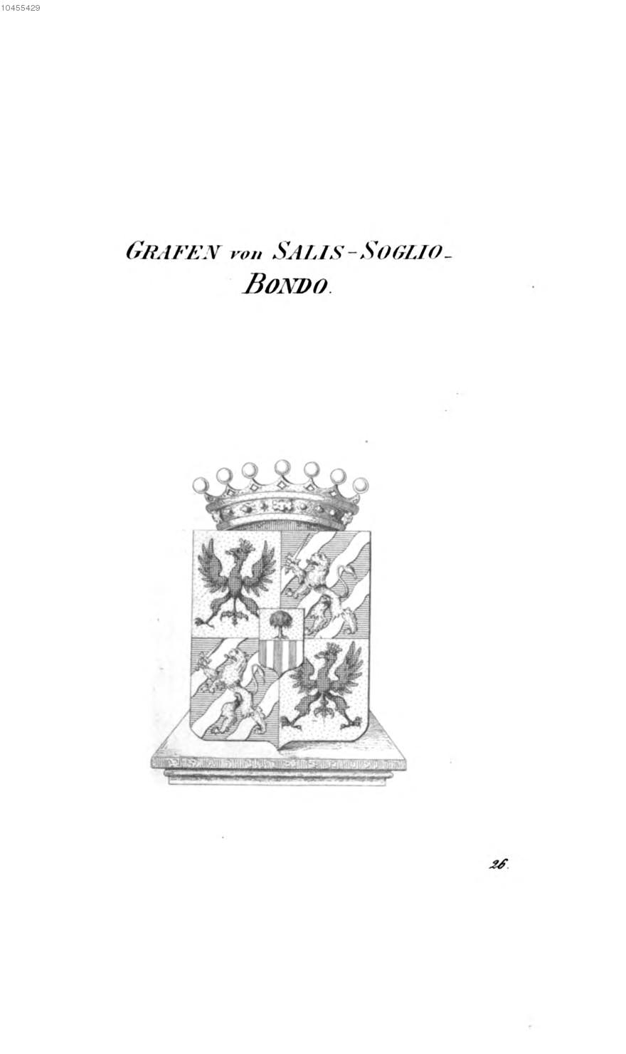 Salis Soglio Bondo — Tyroff オーストリア君主国紋章集の原図