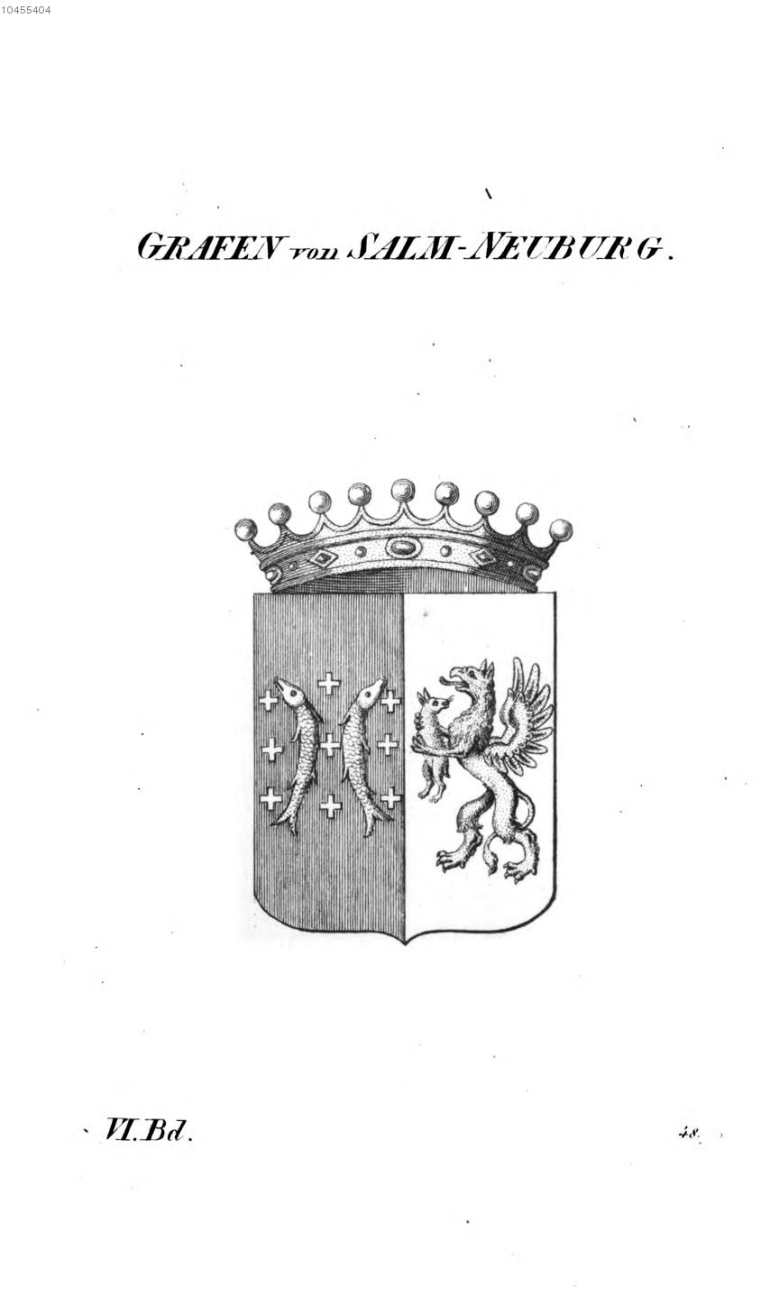 Salm Neuburg — Tyroff オーストリア君主国紋章集の原図