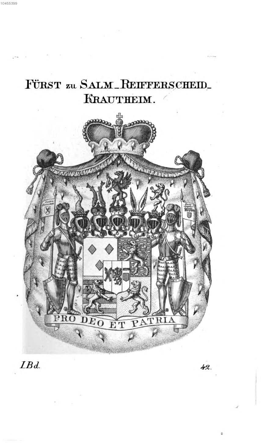 Salm Reifferscheid Krautheim — Tyroff オーストリア君主国紋章集の原図