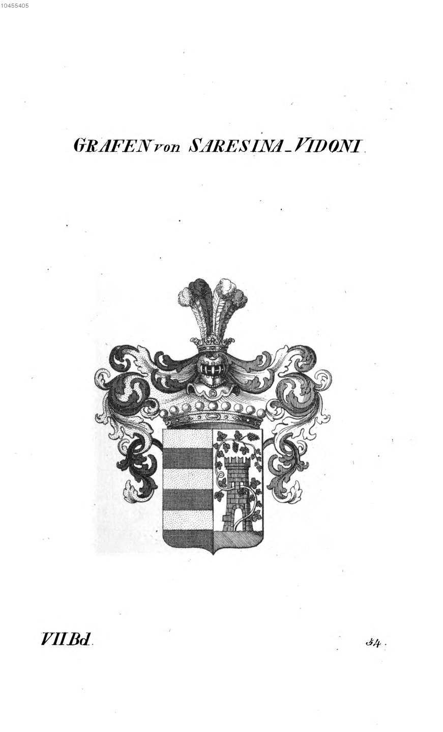 Saresina Vidoni 1 — Tyroff オーストリア君主国紋章集の原図