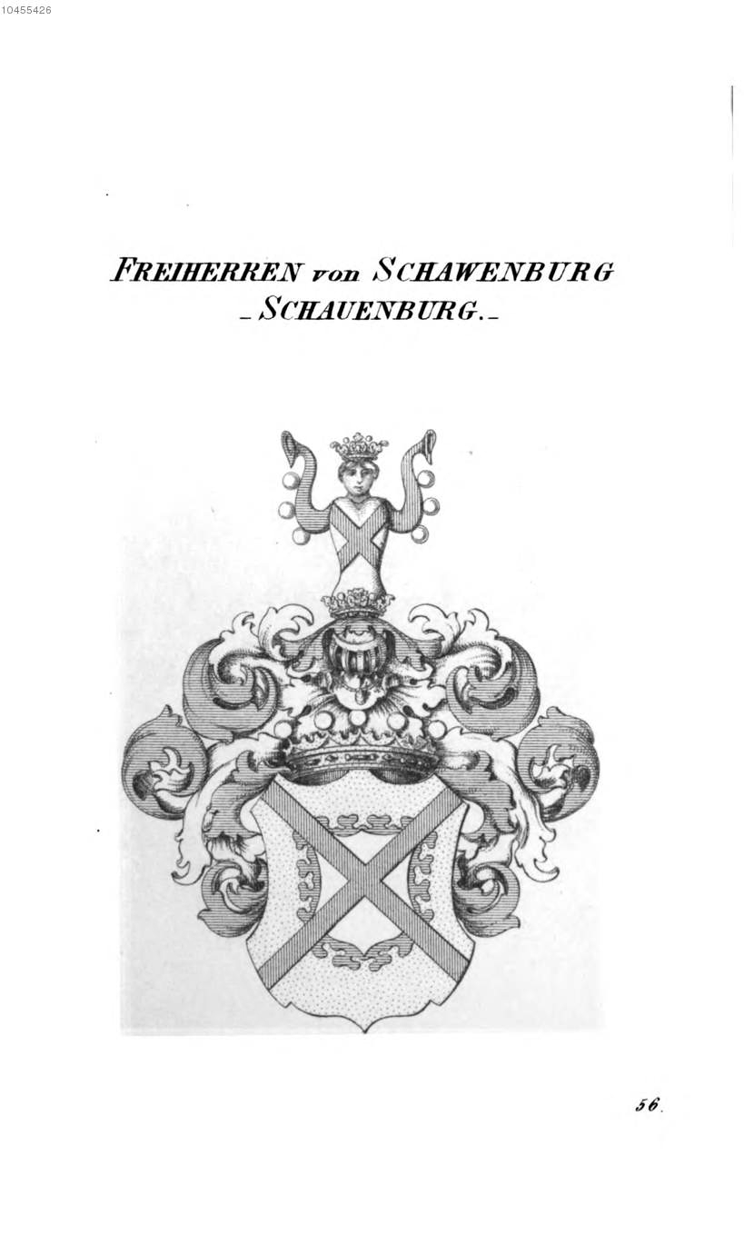 Schauenburg — Tyroff オーストリア君主国紋章集の原図