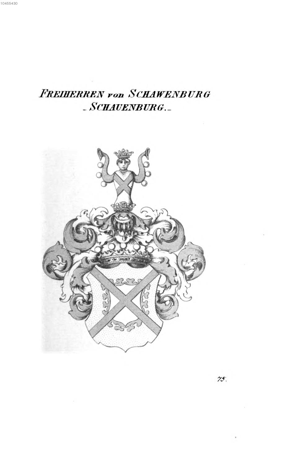 Schauenburg 2 — Tyroff オーストリア君主国紋章集の原図