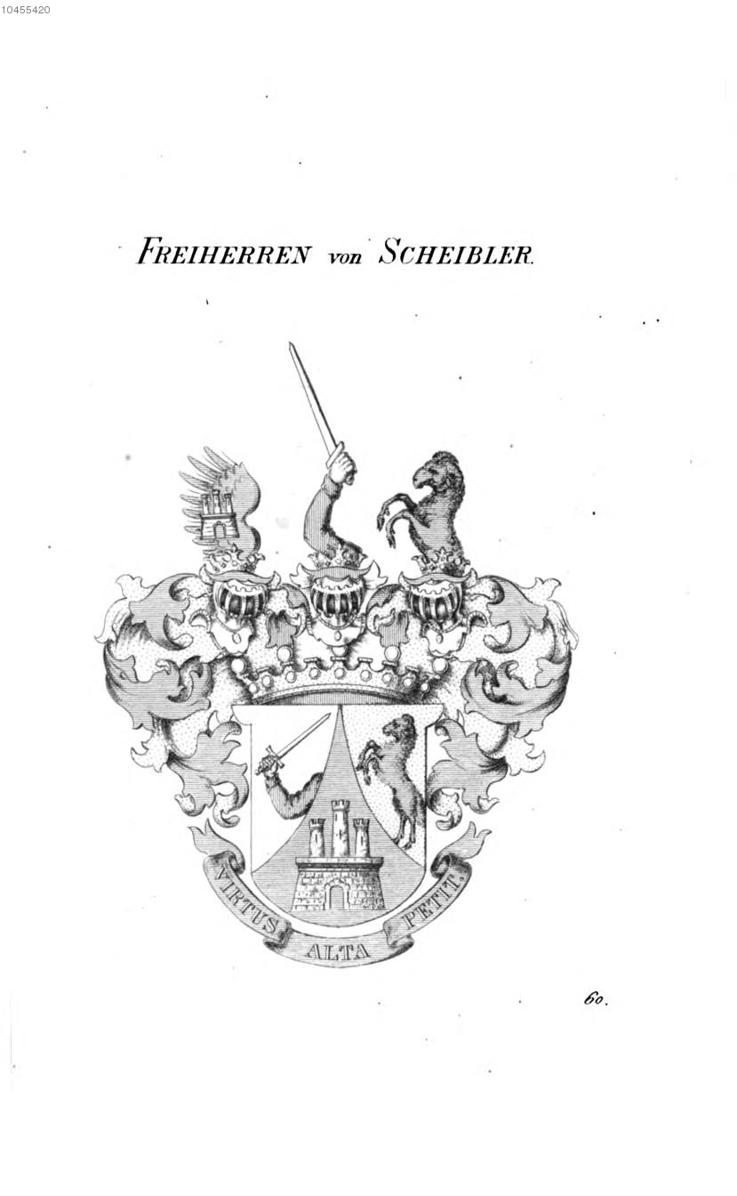 Scheibler 2 — Tyroff オーストリア君主国紋章集の原図