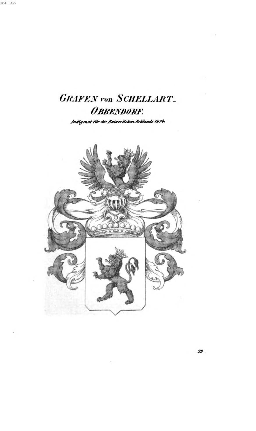 Schellart Obbendorf — Tyroff オーストリア君主国紋章集の原図