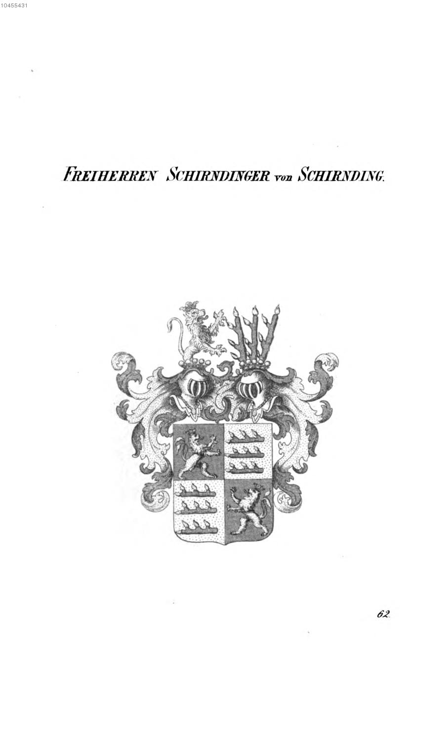 Schirndinger von Schirnding 4 — Tyroff オーストリア君主国紋章集の原図