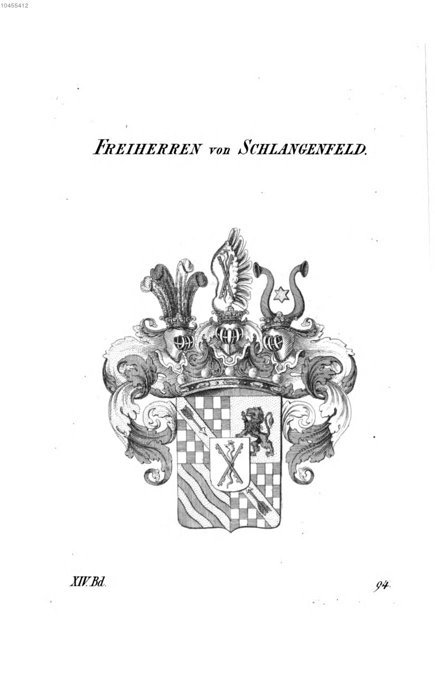 Schlangenfeld — Tyroff オーストリア君主国紋章集の原図