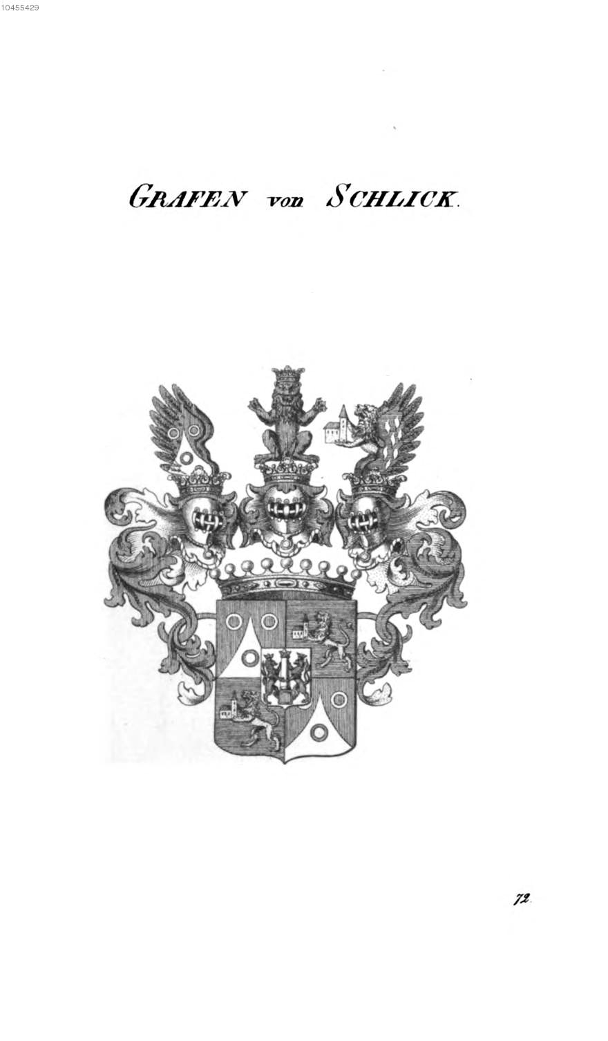 Schlick 2 — Tyroff オーストリア君主国紋章集の原図