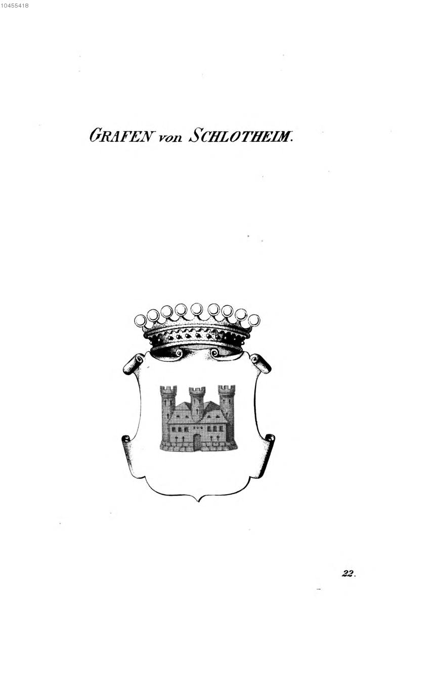 Schlotheim 2 — Tyroff オーストリア君主国紋章集の原図
