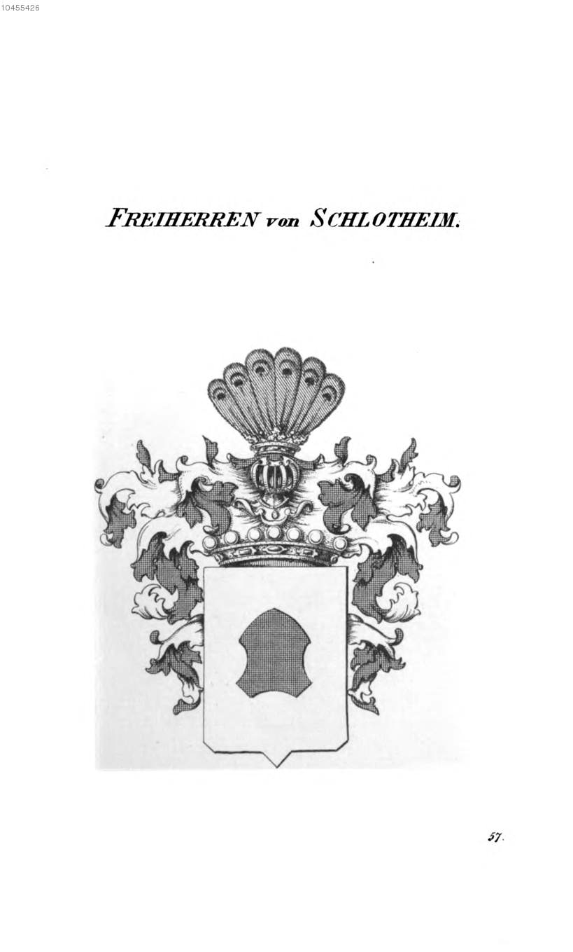 Schlotheim 3 — Tyroff オーストリア君主国紋章集の原図