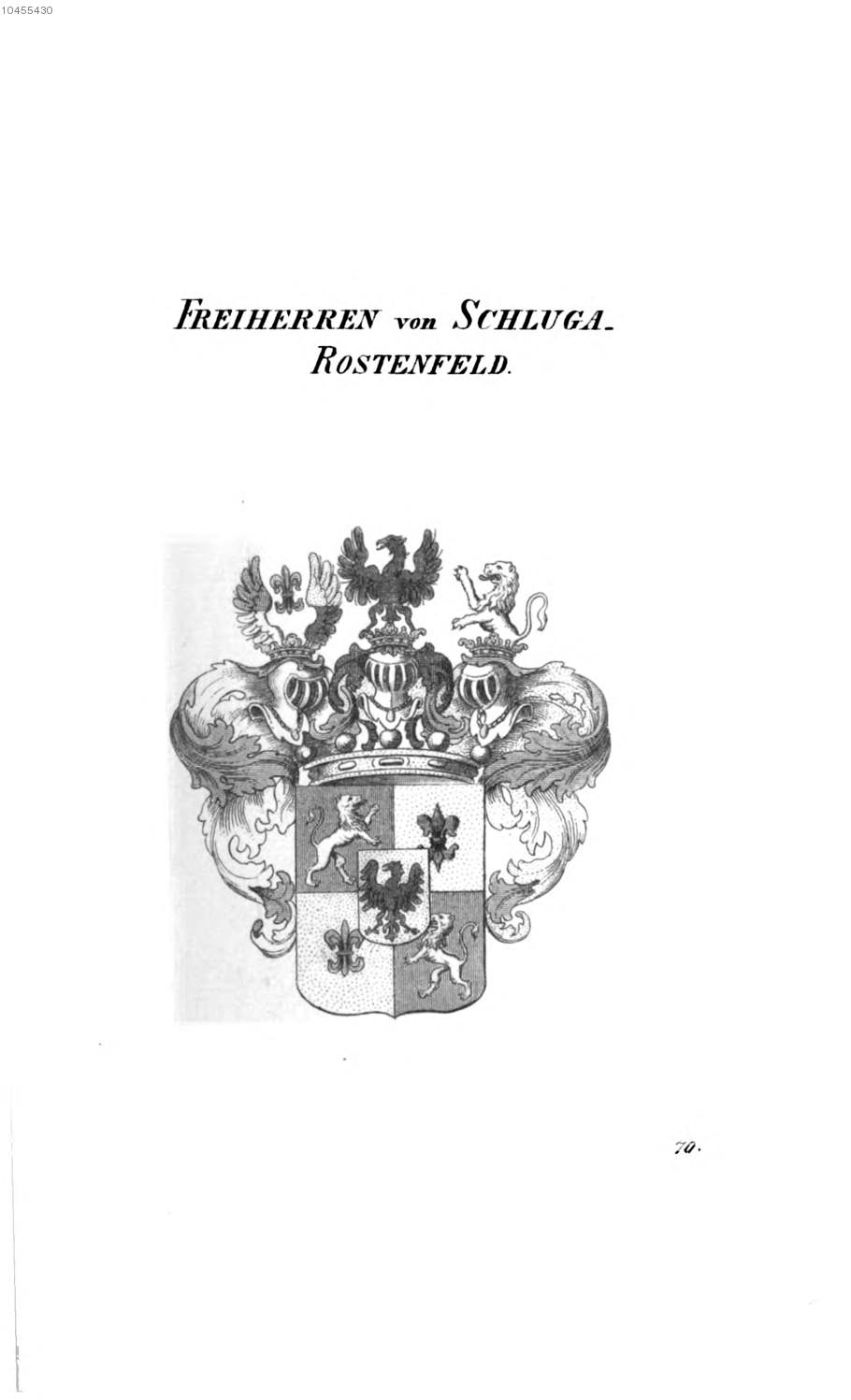 Schluga Rostenfeld 2 — Tyroff オーストリア君主国紋章集の原図